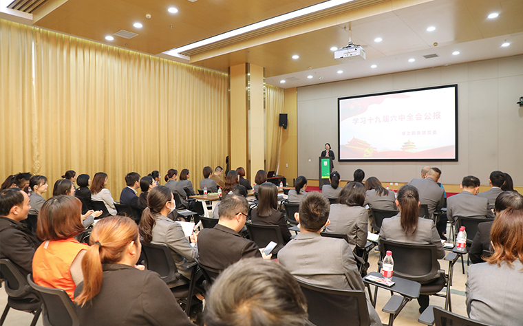綠之韻集團(tuán)黨委開展主題活動學(xué)習(xí)貫徹黨的十九屆六中全會精神